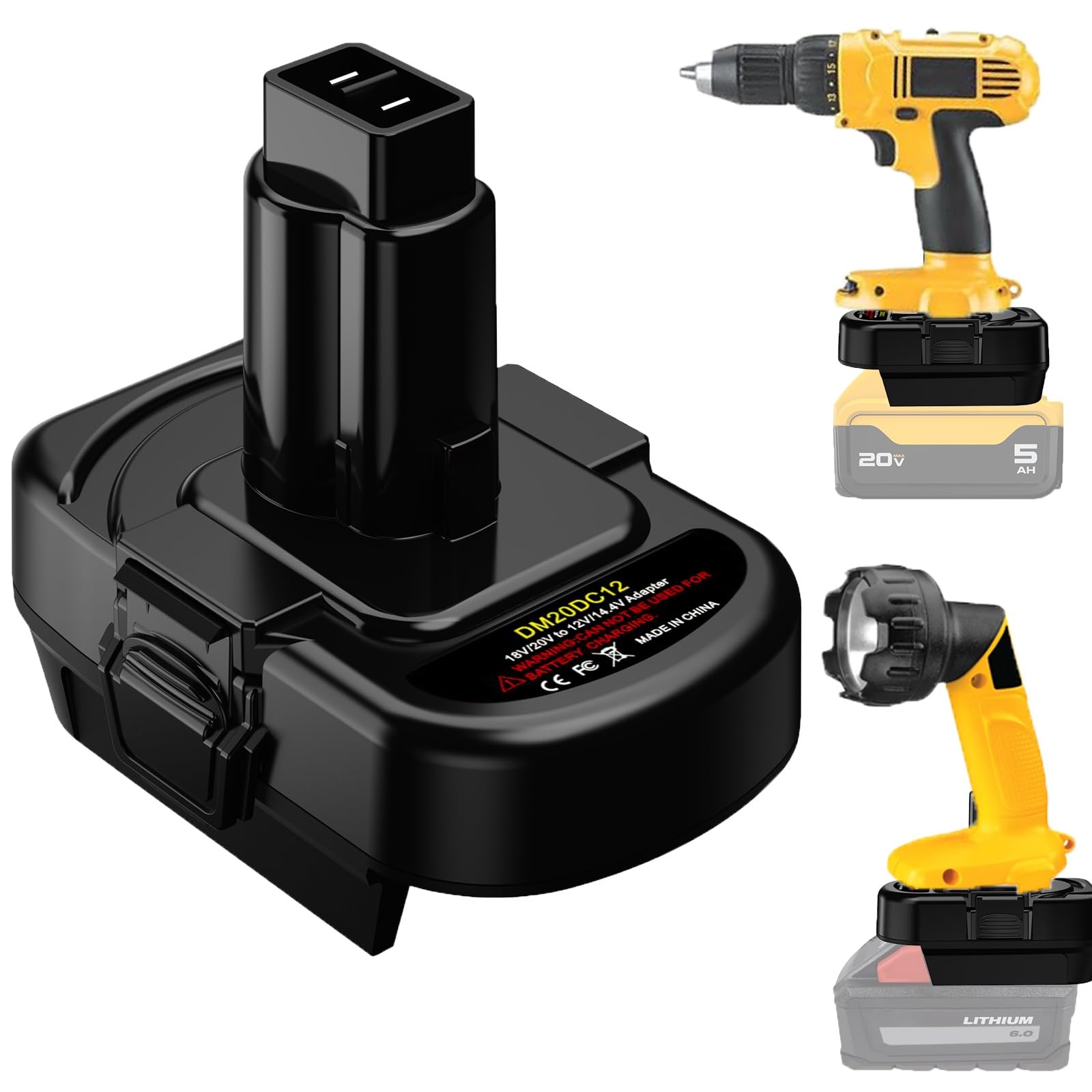 Battery Adapter For DeWalt U0026 For Milwaukee To Dewat 12V 14 4V Ni CD Battery Adapter Use For Dewat 12V 14 4V Ni CD Cordless Power Tool Adapter Only Amazon