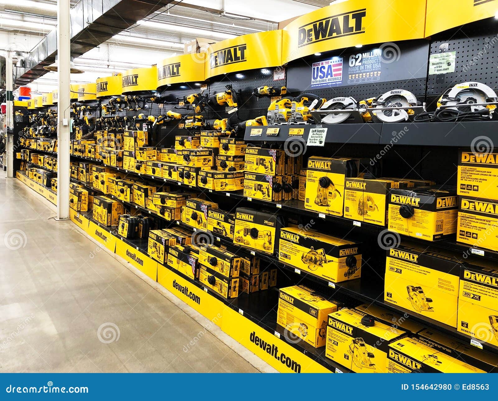 BEMIDJI MN 29 JUL 2019 Display Of DeWALT Power Tools In Retail Store Editorial Image Image Of Dewalt Electrical 154642980