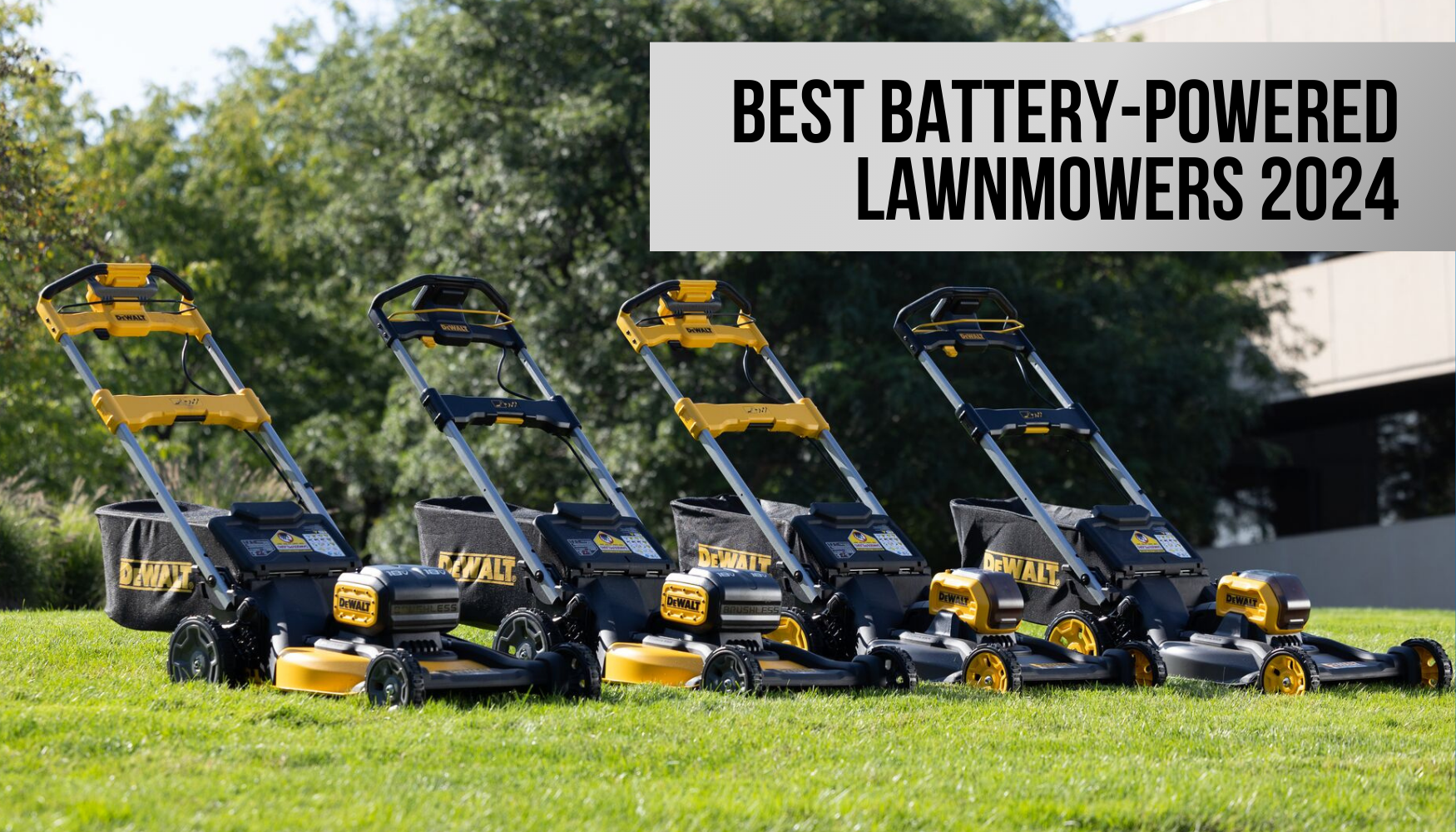 dewalt battery power lawn mower