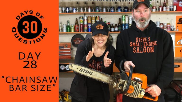 Can I Put A LONGER Bar On My Chain Saw DAY 28 YouTube
