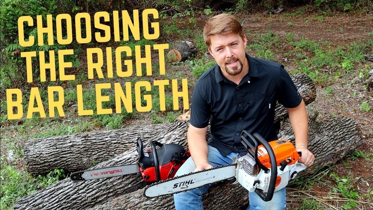CHAINSAW BAR LENGTH What Size Bar Is Right For Your Chainsaw How To Choose A Chainsaw Bar YouTube