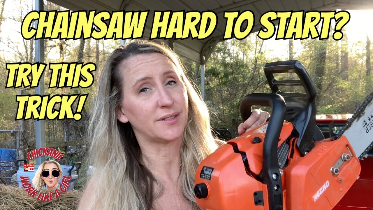 Chainsaw Is HARD TO START Try This EASY TRICK Especially On The BIG Stihl s Echo s And Husqvarna YouTube