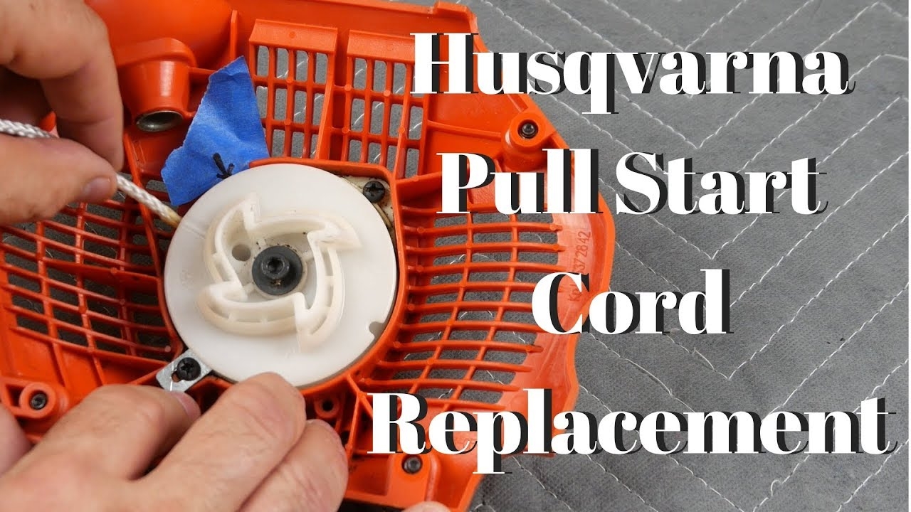 Chainsaw Pull Cord Replacement YouTube