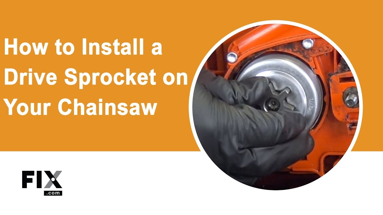 CHAINSAW REPAIR How To Install A New Drive Sprocket On Your Chainsaw FIX YouTube