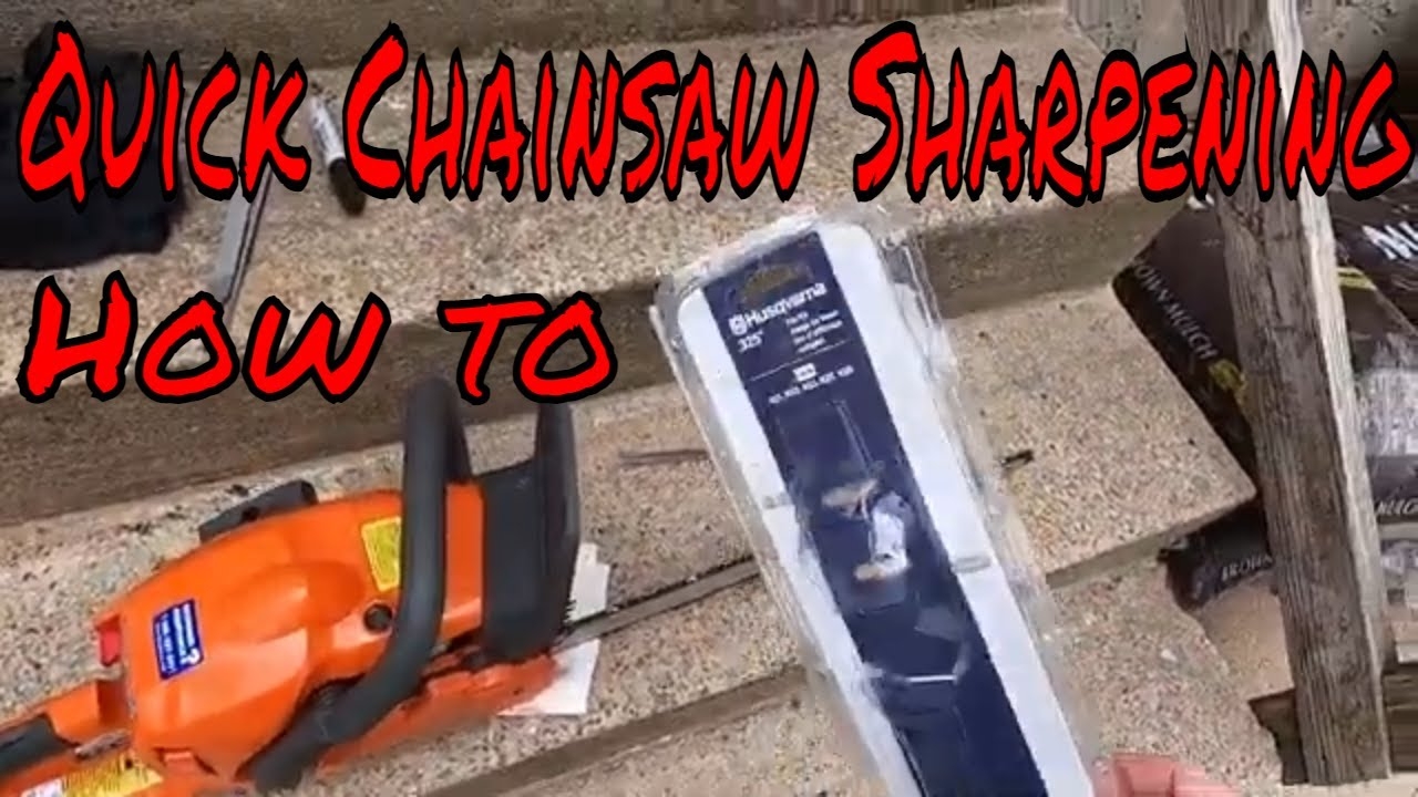 Chainsaw Sharpening Using A File Kit Short And To The Point YouTube
