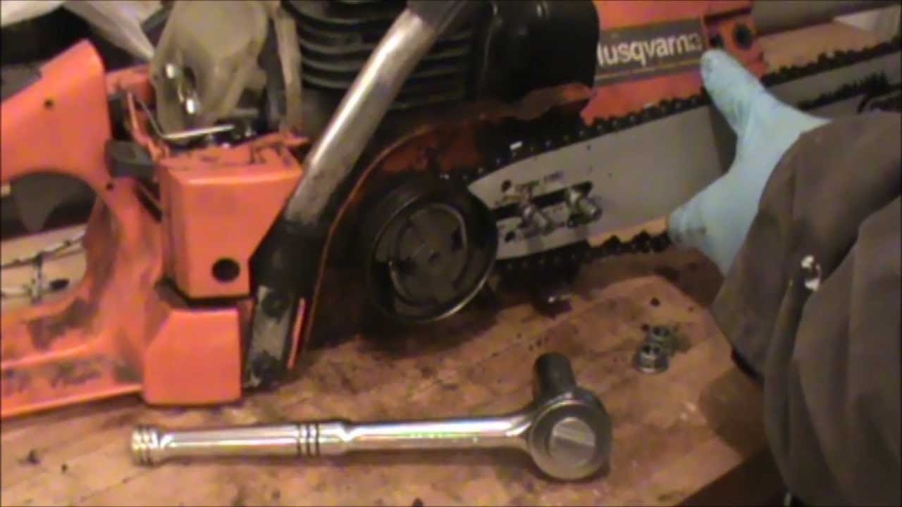 how to change sprocket on husqvarna chainsaw