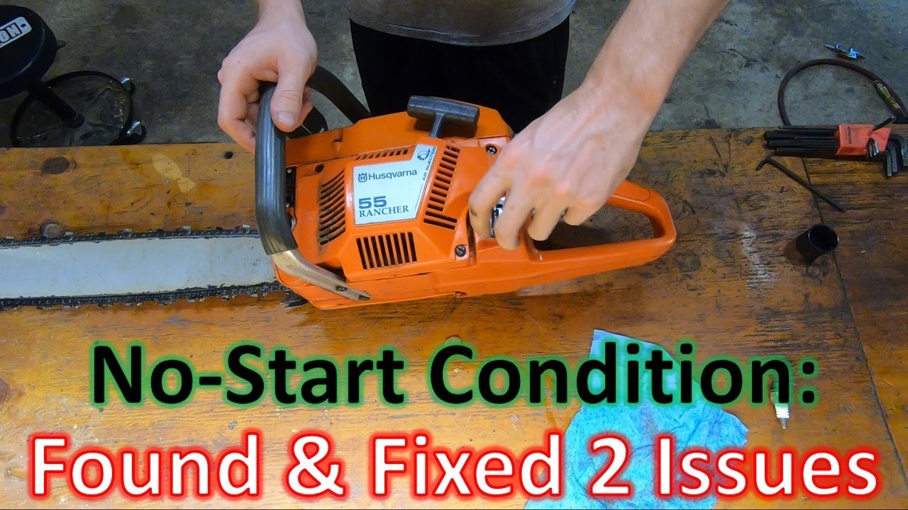 Chainsaw Won t Start Husqvarna 55 Rancher Spark Plug Tank Vent Carburetor Fuel Filter Repair YouTube