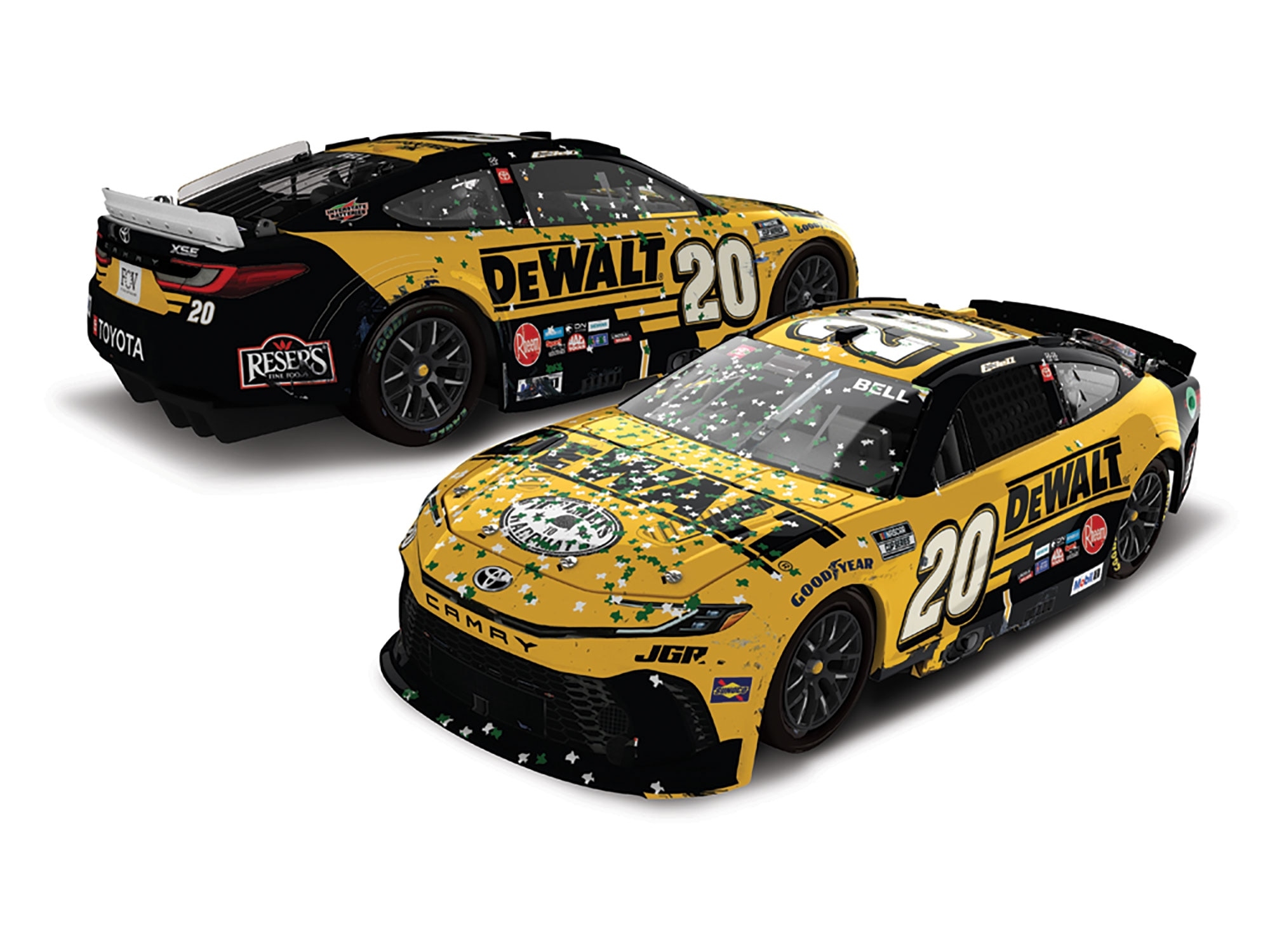 CHRISTOPHER BELL 2025 DEWALT COTA RACED WIN 1 24 ELITE PREMIER DIECAST