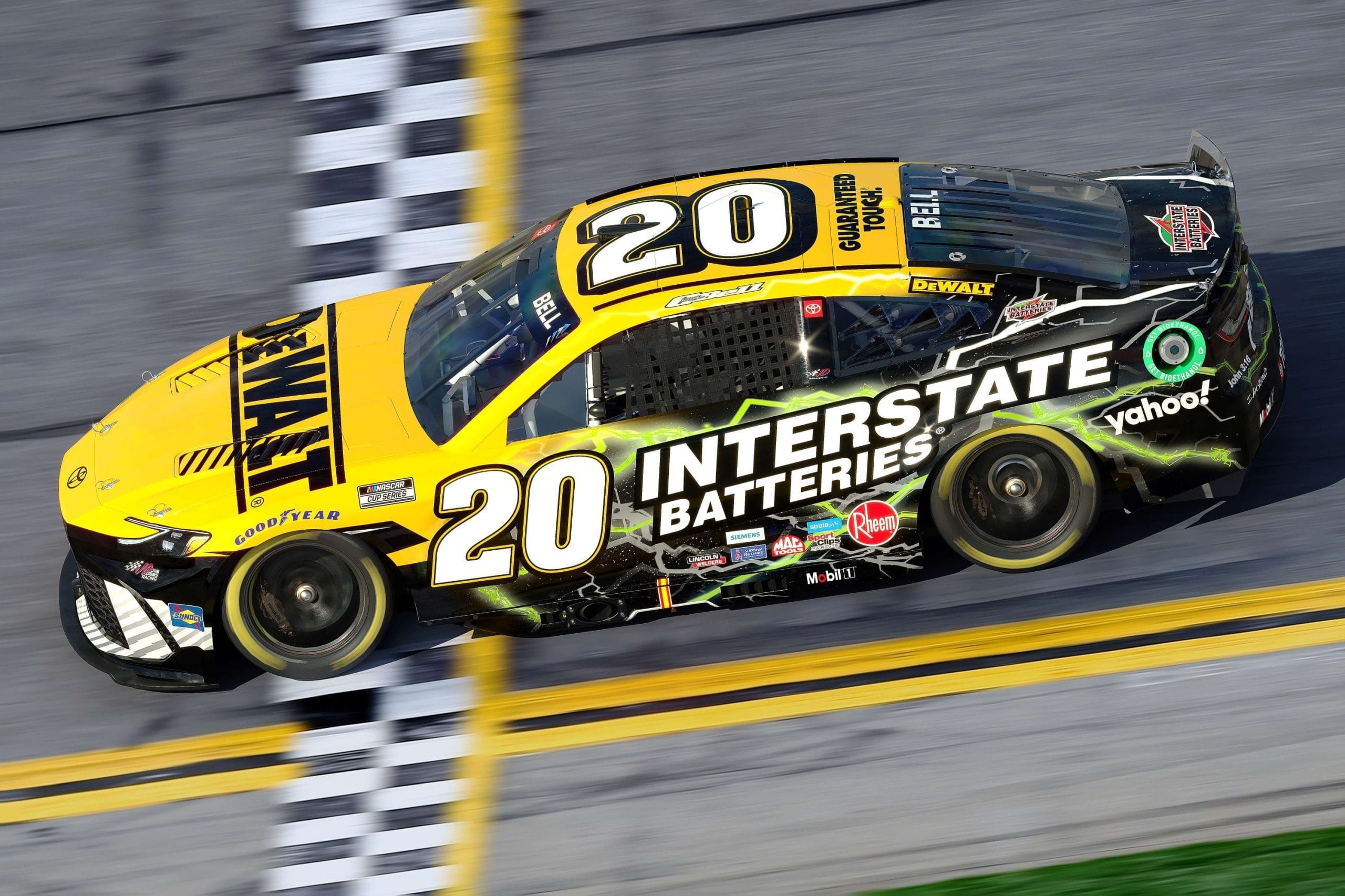 Christopher Bell No 20 DEWALT Concrete Solutions Toyota Camry XSE Preview Nashville Superspeedway Speedway Digest Home For NASCAR News