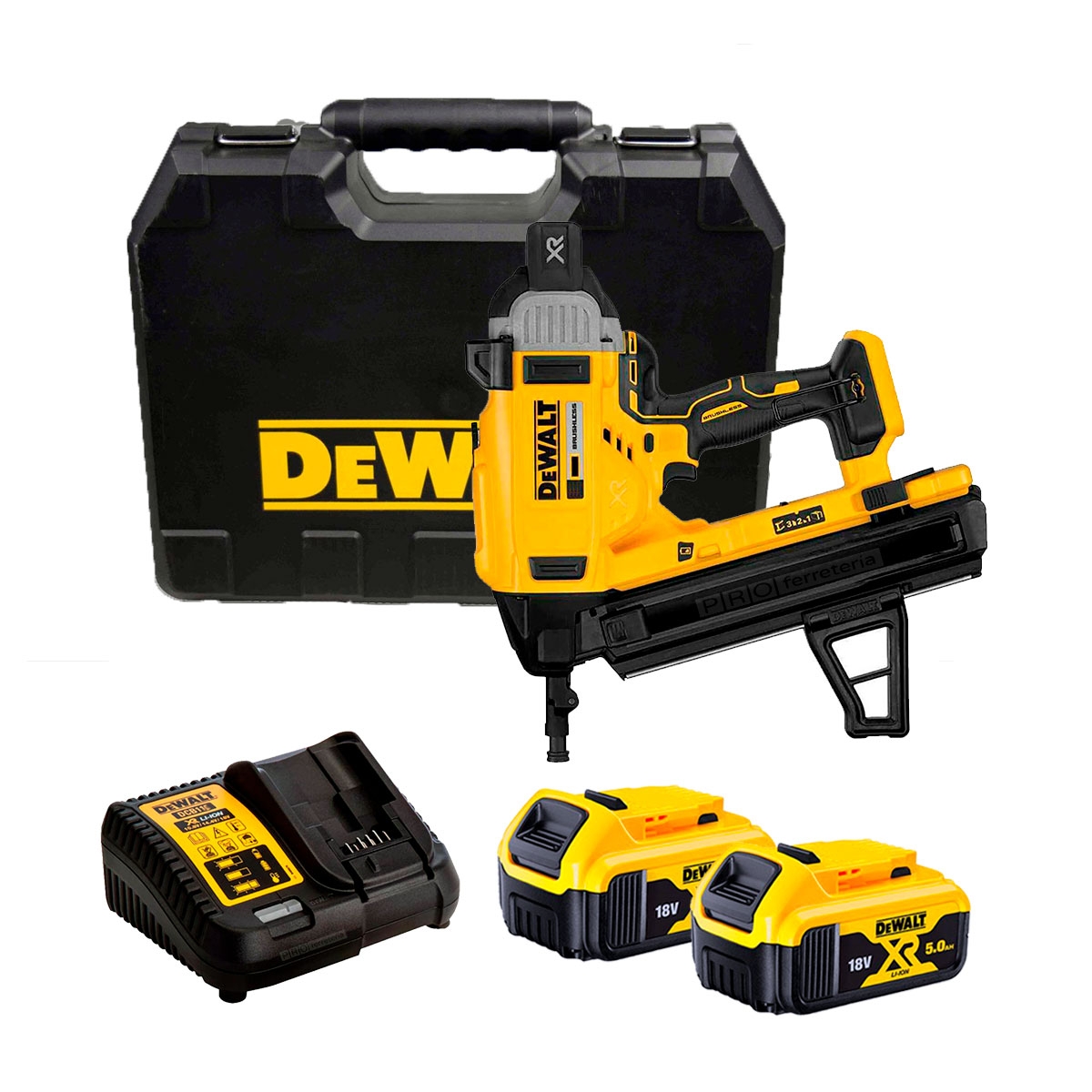 pistola de clavos dewalt