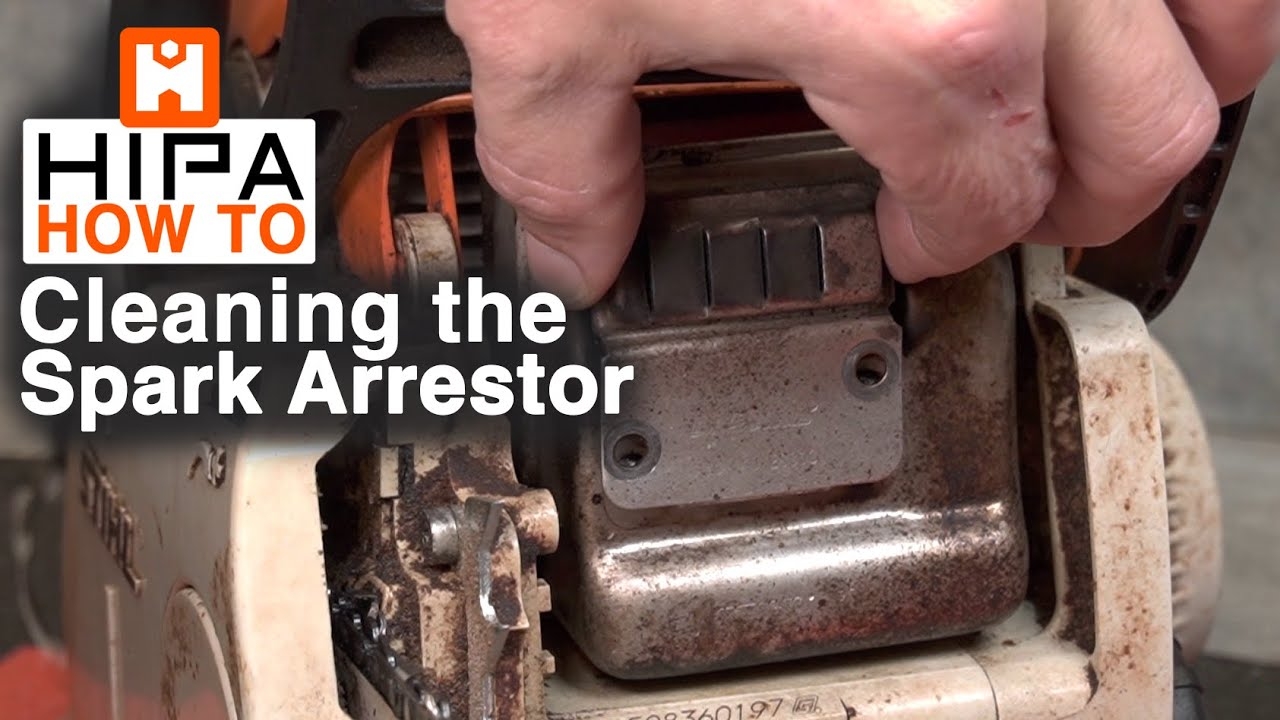Cleaning The Spark Arrestor Stihl Chainsaw Hipa How To 004 YouTube