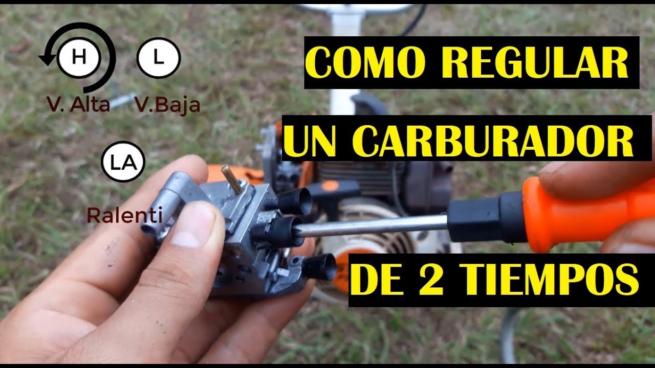 como ajustar carburador de la  husqvarna 440
