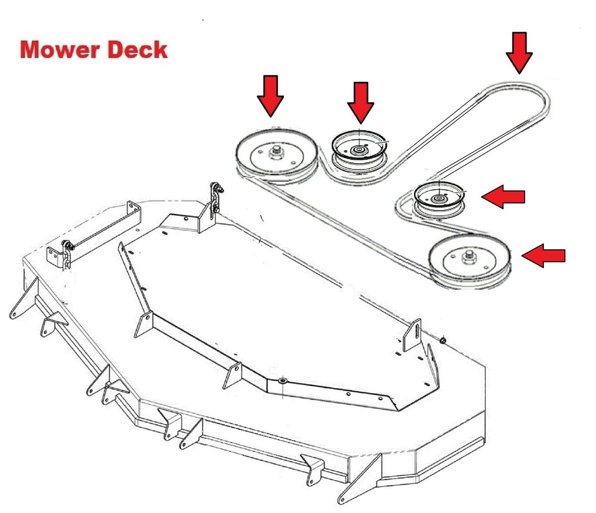 Complete 42 Deck Pulley Belt Kit For Husqvarna YTA18542 YTA19K42 YTH21K42 TS142 EBay