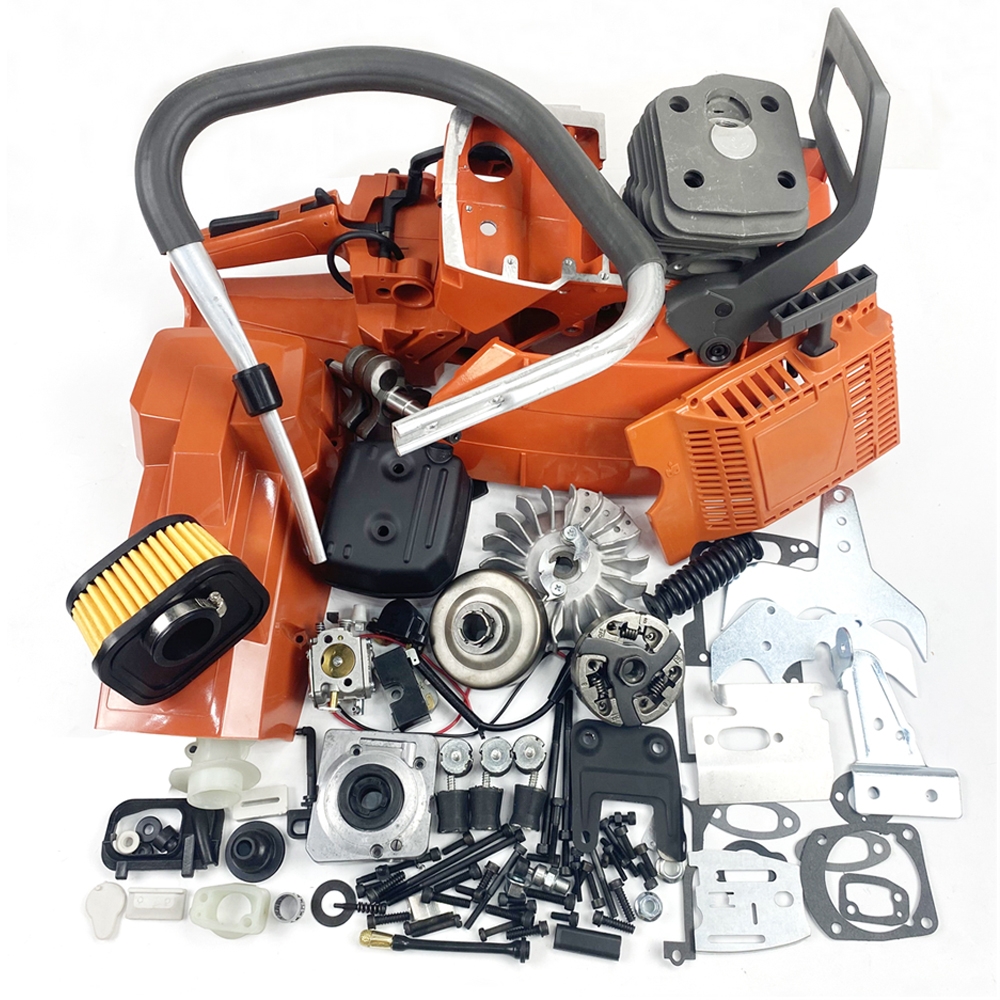 Complete Aftermarket Repair Parts Kit For HUSQVARNA 181 281 288 288XP Chainsaw Engine Motor Crankcase Crankshaft Carburetor Fuel Tank Cylinder Piston Ignition Coil Muffler