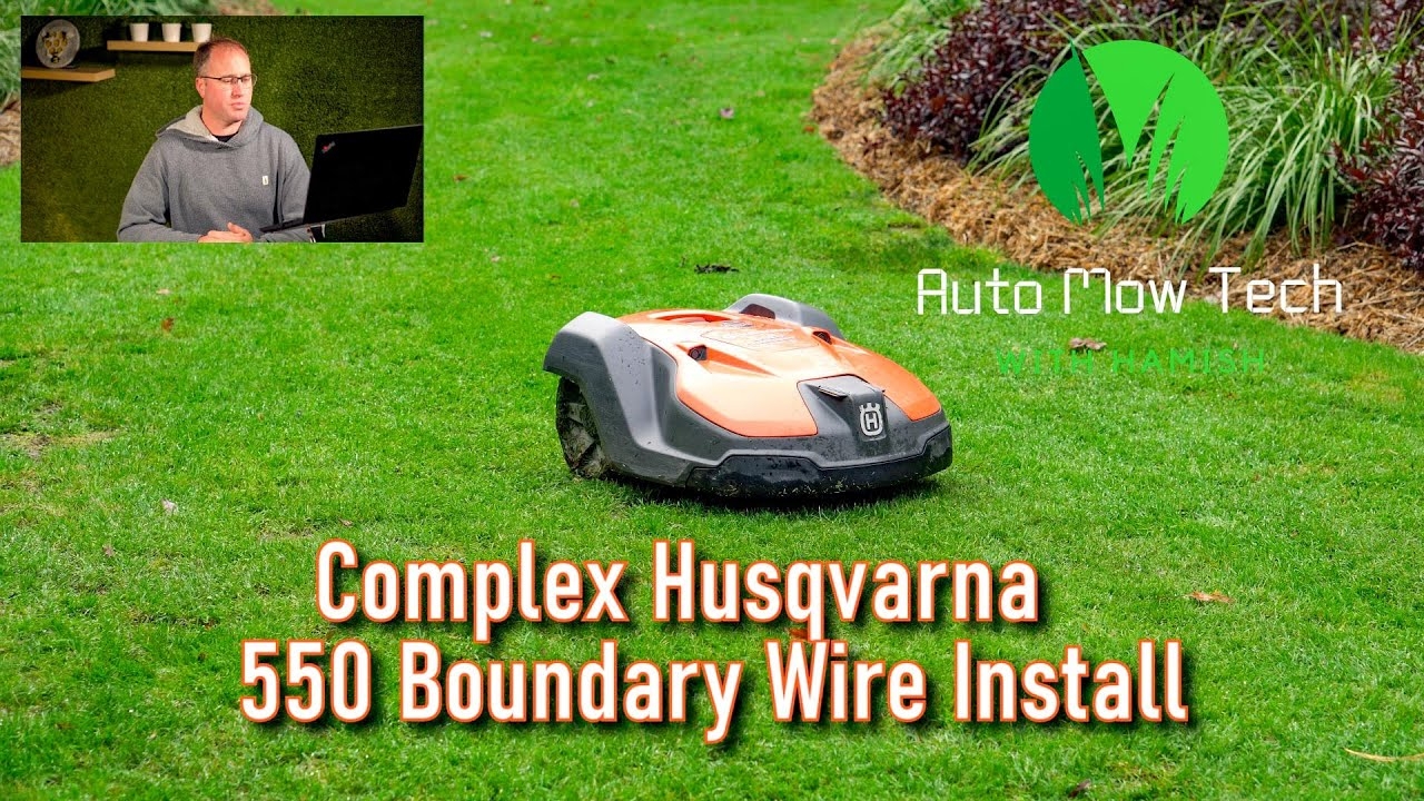 Complex Husqvarna 550 Automower Boundary Wire Install Explained YouTube