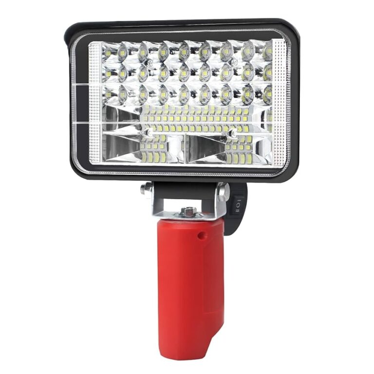 Cordless LED Work Light Compatible With Milwaukee M12 12V Battery 4800LM 32W Portable Flashlight Battery Powered Flood Light With 90 Rotatable 2 Modes For Indoor Outdoor Camping Emergency Amazon