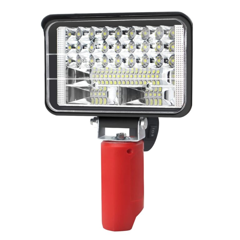 Cordless LED Work Light Compatible With Milwaukee M12 12V Battery 4800LM 32W Portable Flashlight Battery Powered Flood Light With 90 Rotatable 2 Modes For Indoor Outdoor Camping Emergency Amazon