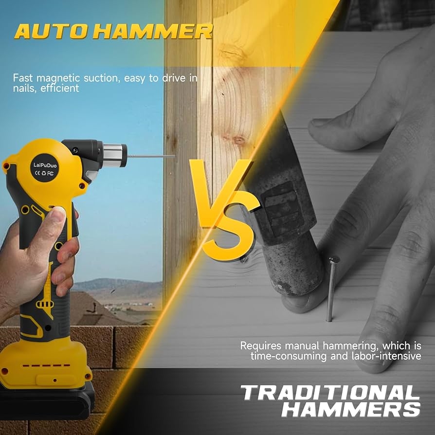 Cordless Palm Nailer For Dewalt 20V Auto Hammer With Magnetic Head 0 90 Adjustable Auto Hammer For One Handed Use B0DT3VZBQJ For Framing U0026 Joist Hangers No Battery Amazon