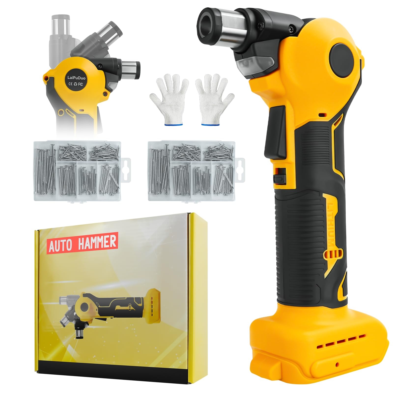 Cordless Palm Nailer For Dewalt 20V Li ion Battery With Tip Electric Auto Hammer 14000 RPM And 0 90 Adjustable Power Framing Nailer For Framing Joist Hangers Tight Spaces NO Battery Amazon