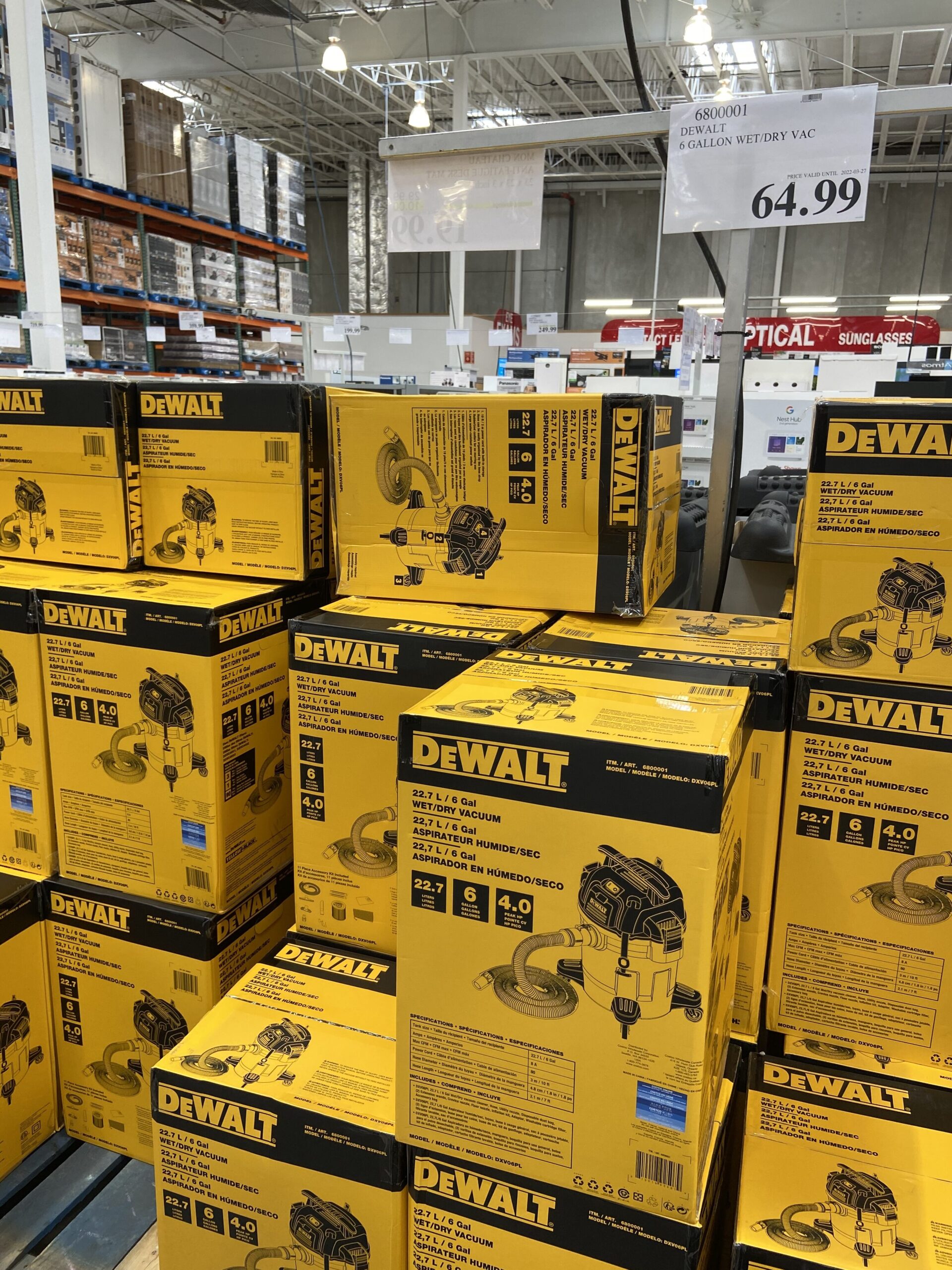 Costco Dewalt 6 Gallon Wet Dry Vac 64 99 YMMV RedFlagDeals Forums