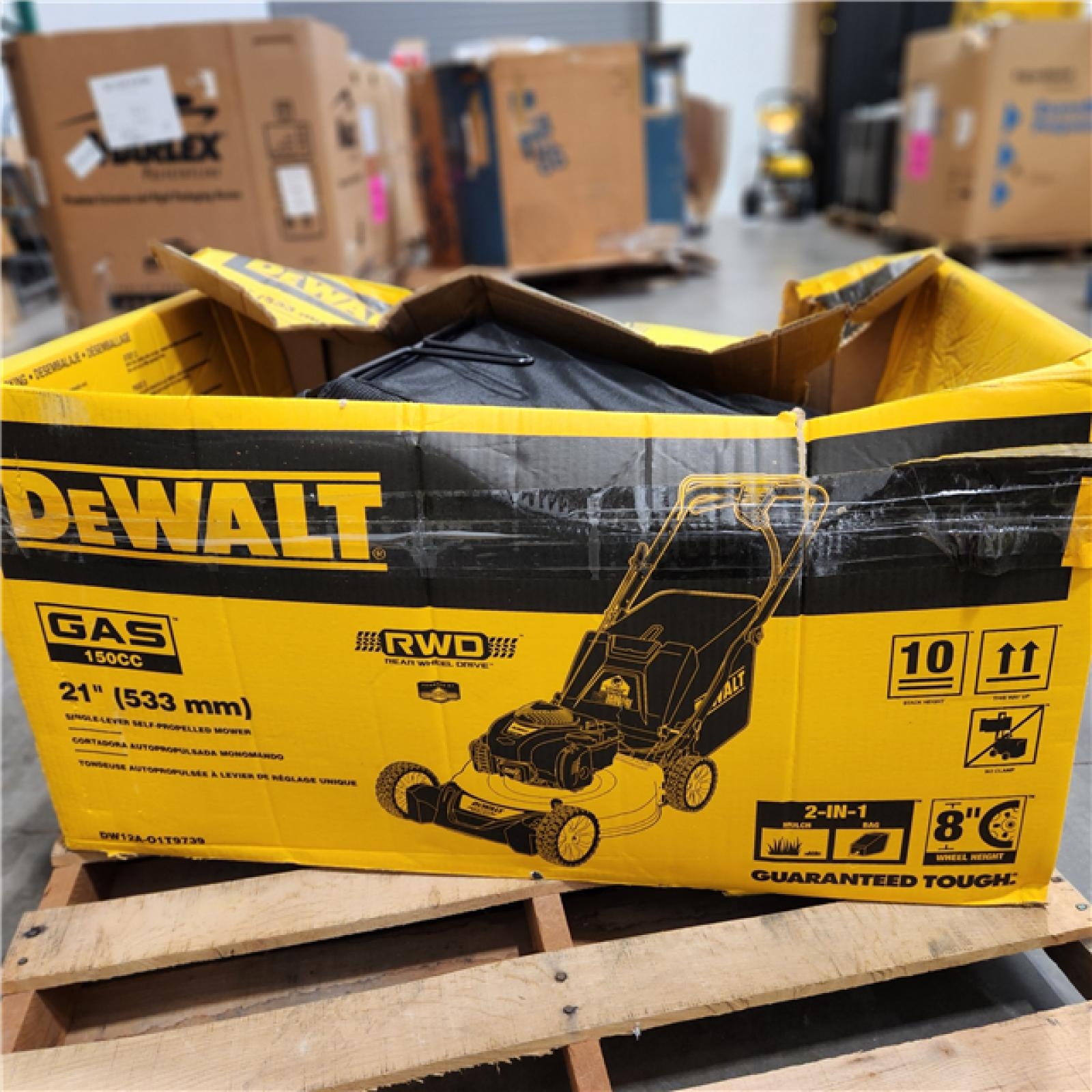 Dallas Location As Is DEWALT 21 In 150cc Gas Self Propelled Lawn Mower