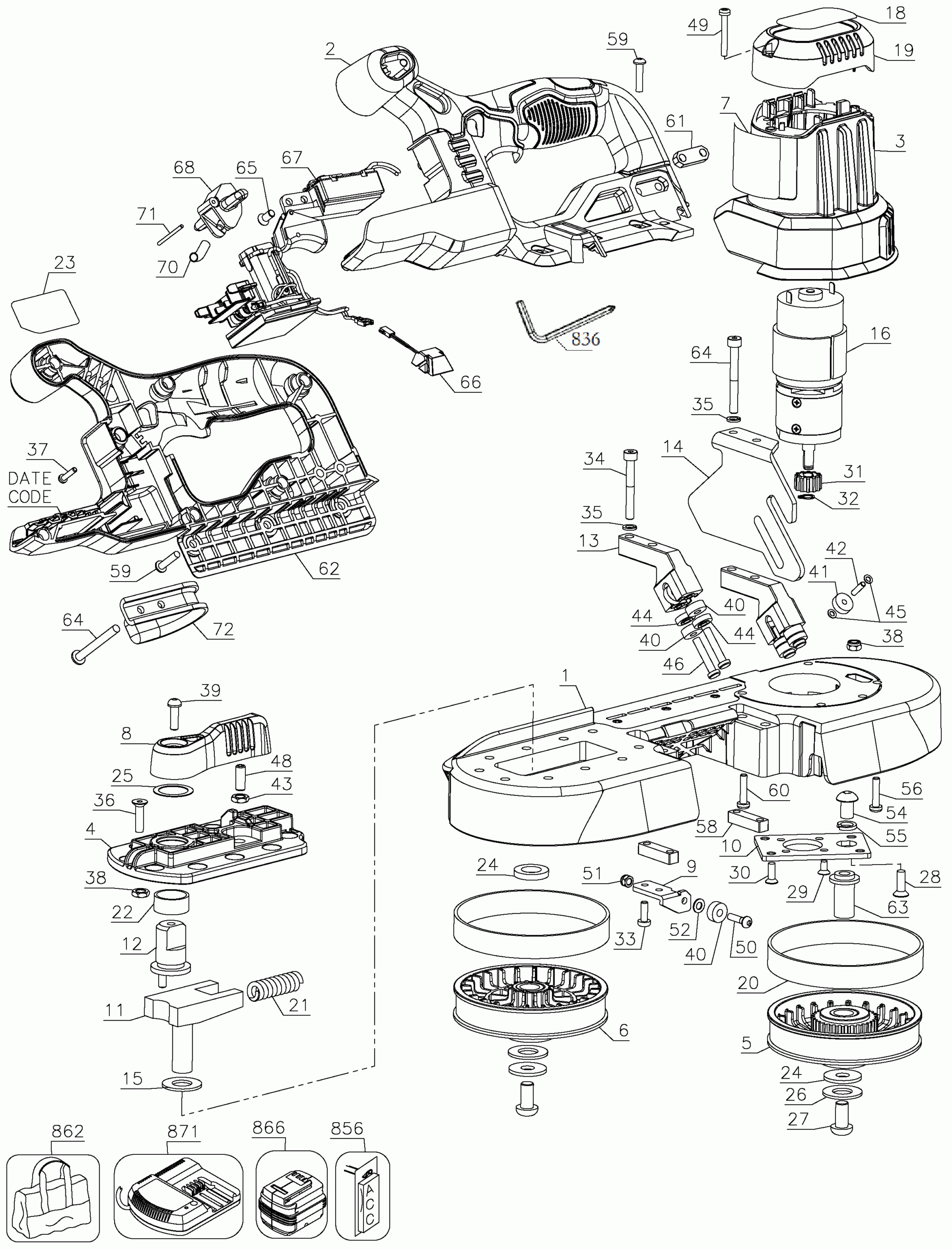 DCS371B BAND SAWS WOODWORKING Dewalt Null ServiceNet