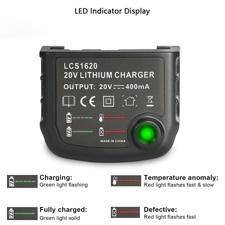 Decker Battery Black And Decker Drill Charger Flashing Red LCS1620 