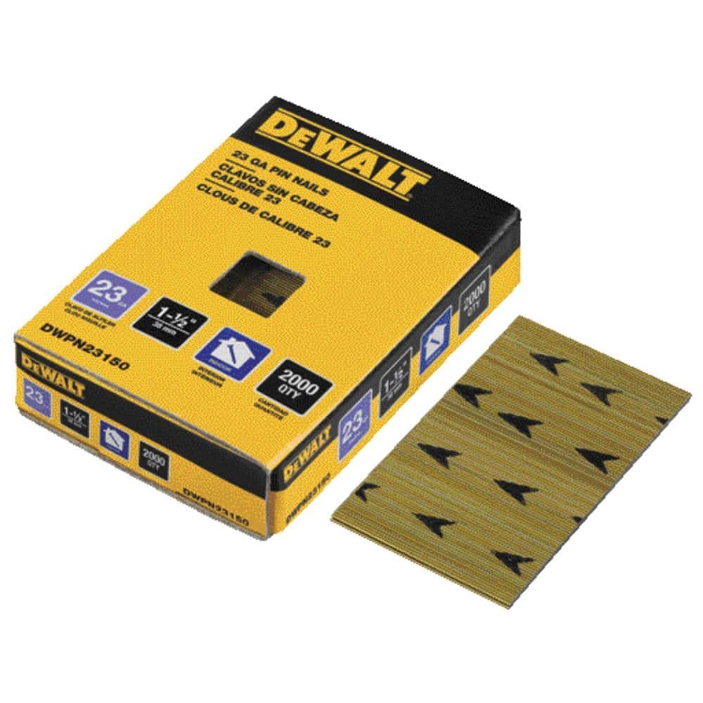 DeWalt 1 1 2 In X 23 Gauge Pin Nail