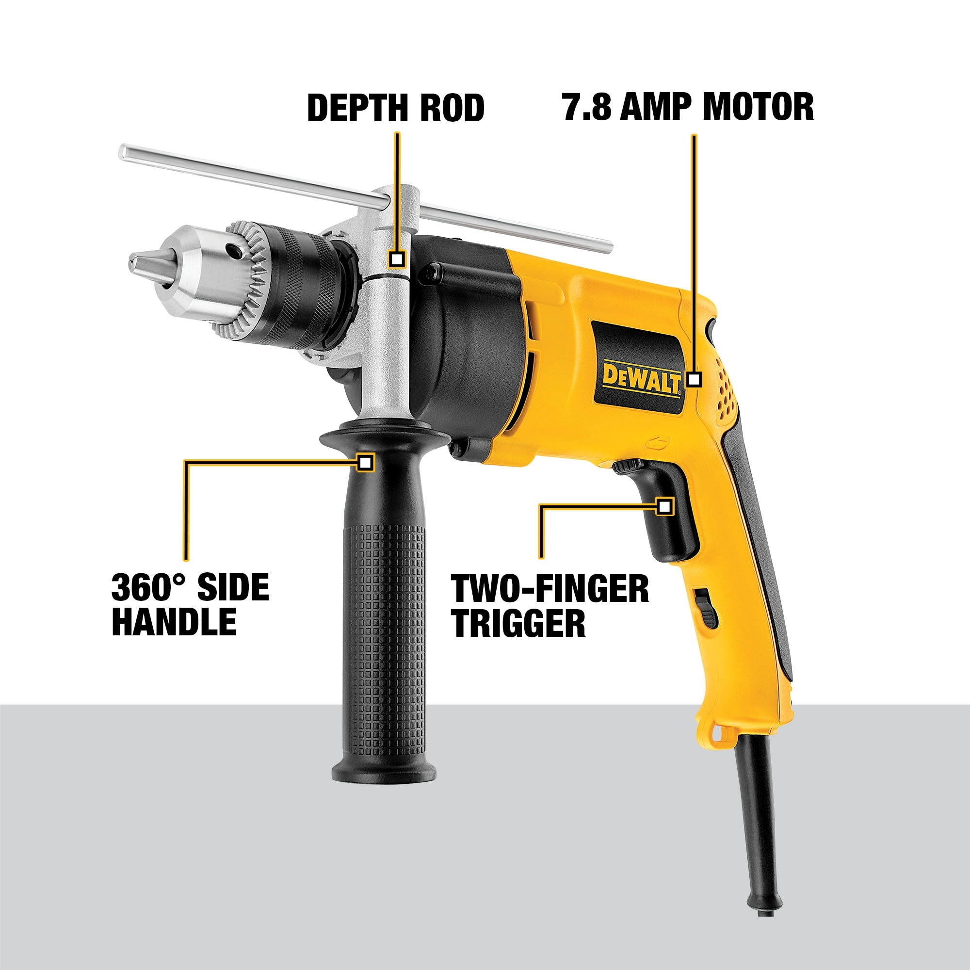 DEWALT 1 2 in 8 5 Amp Hammer Drill