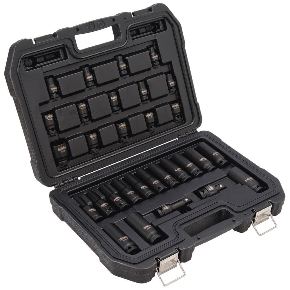 DEWALT 1 2 In Drive Impact Socket Set 30 Piece DWMT19249 The Home Depot