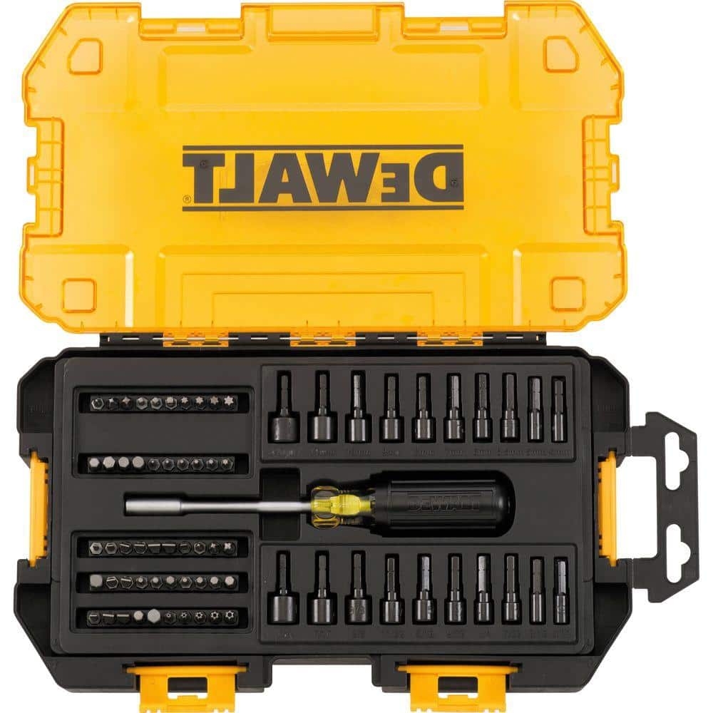 DEWALT 1 4 In Multi Bit And Nut Driver Set 70 Piece DWMT73808 The Home Depot