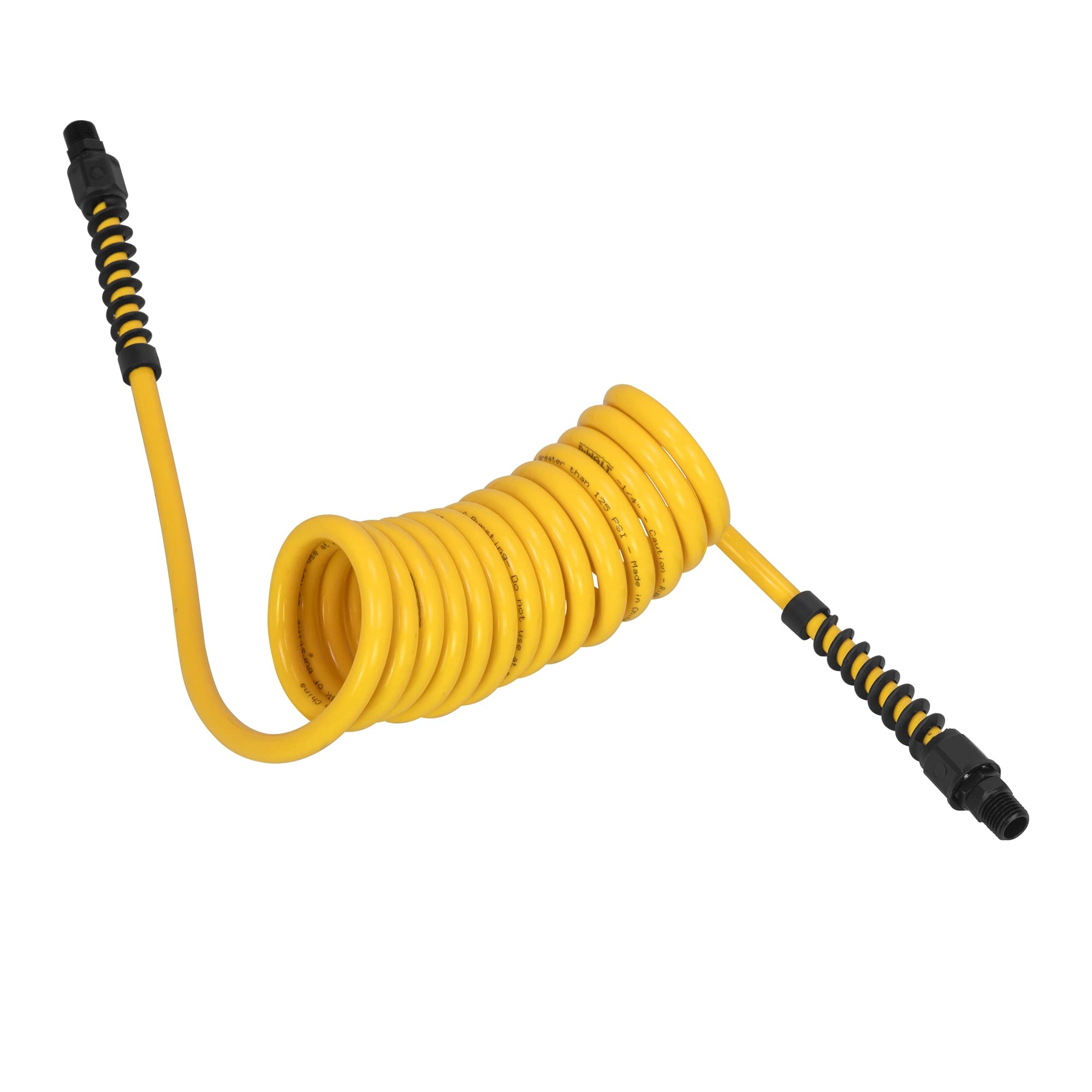 DEWALT 1 4 Inch X 10ft Polyurethane Recoil Hose With 1 4 Inch Fittings U0026 Bend Restrictors DXCM012 0228 Amazon