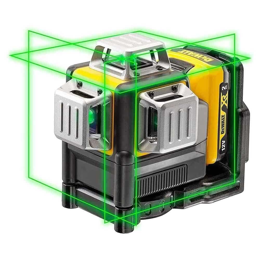 Dewalt 10 8V Multi Line Green Laser Level 30m 360 Self Leveling With 2Ah Li Ion Battery Charger Bracket Glasses Target Card And Case DCE089D1G GB Shop Online At Best Price In UAE