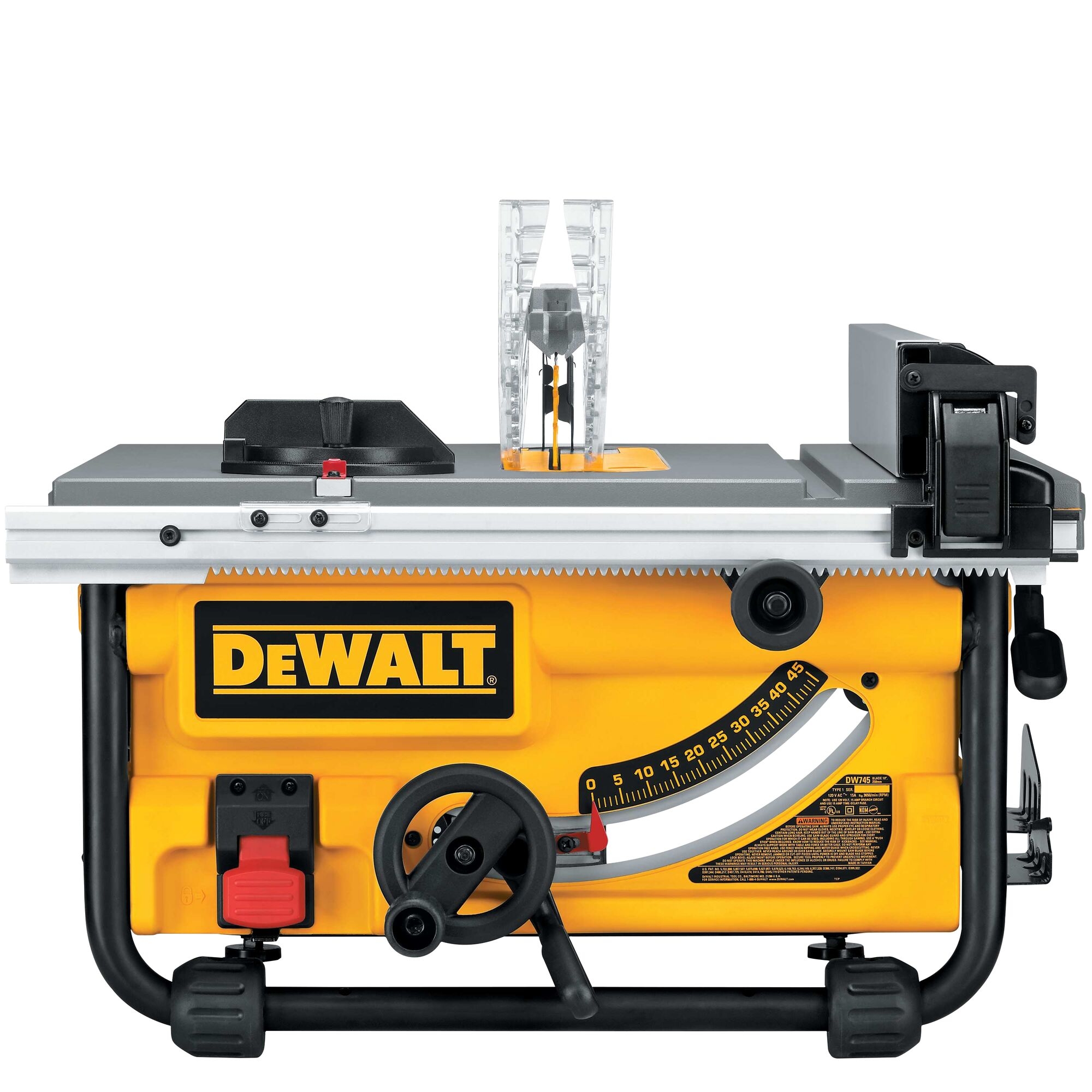 DEWALT 10 in 15 Amp 120 Volt Corded Benchtop Table Saw With Folding Stand At Lowes