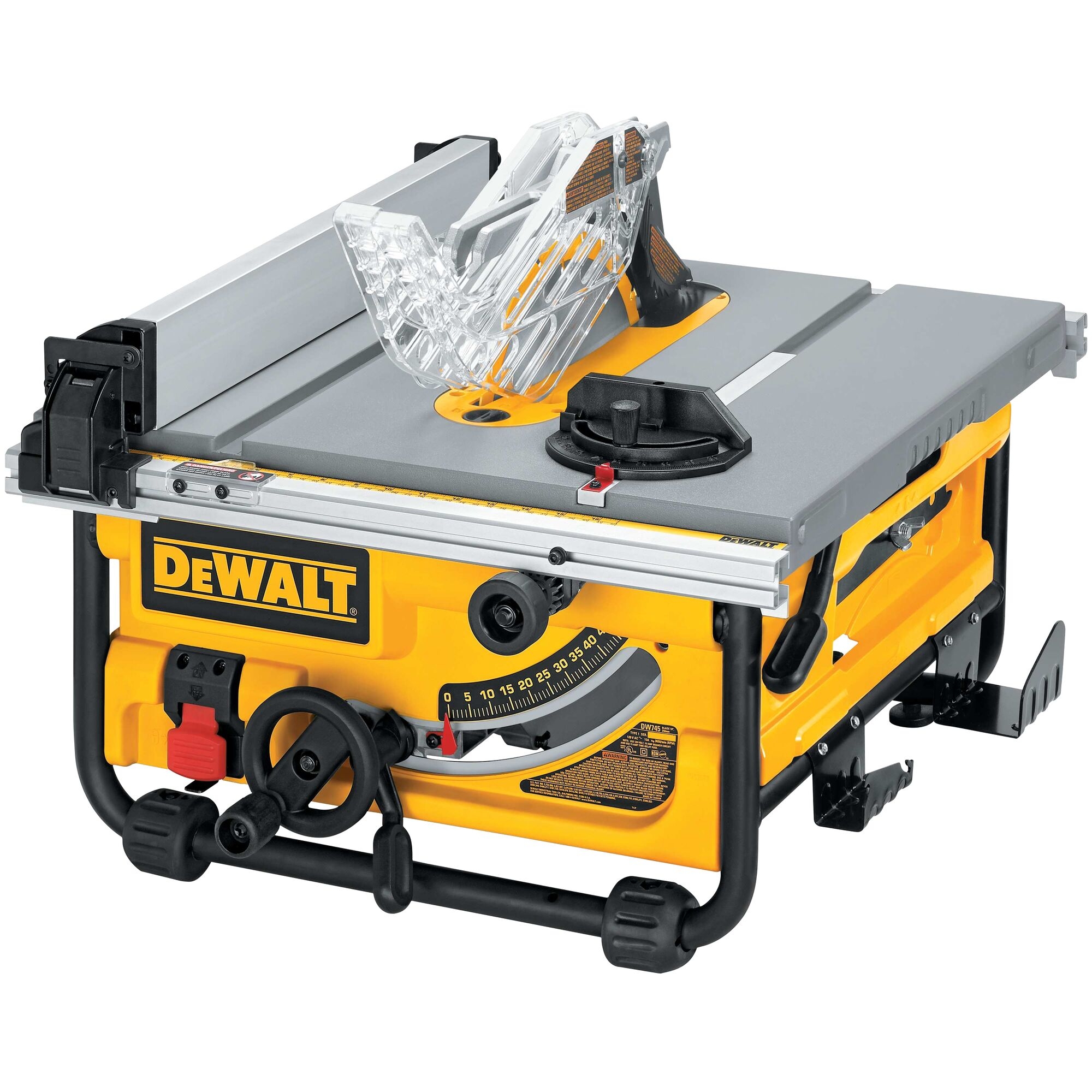 DEWALT 10 in 15 Amp 120 Volt Corded Benchtop Table Saw With Folding Stand At Lowes