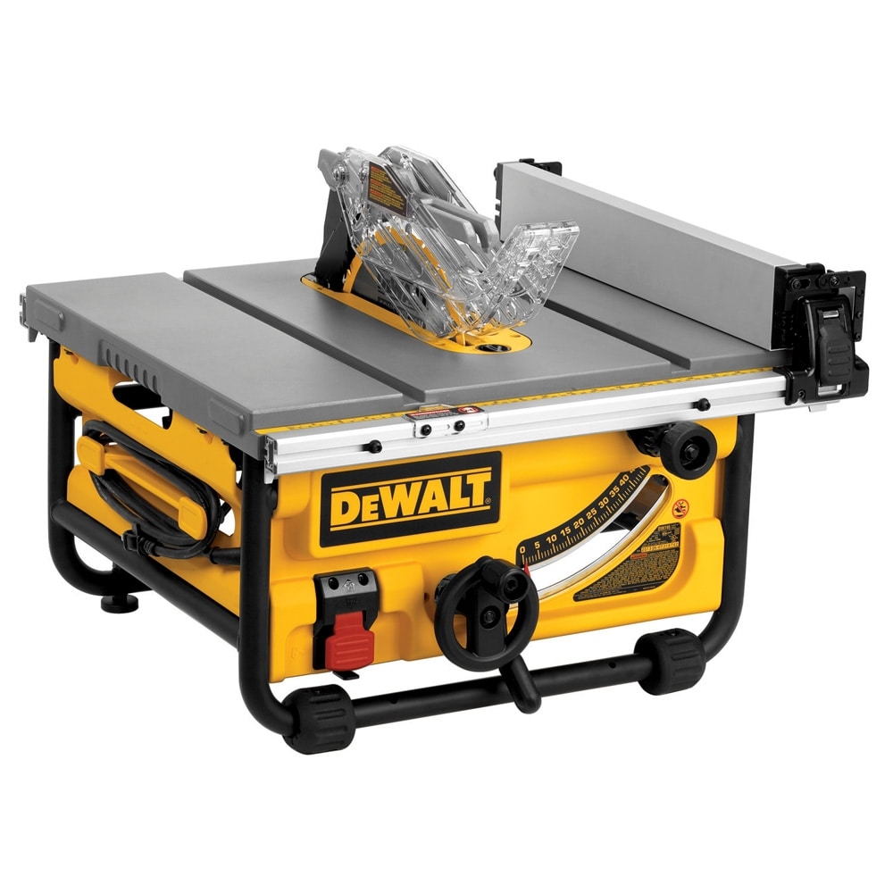 DEWALT 10 in 15 Amp 120 Volt Portable Benchtop Table Saw At Lowes