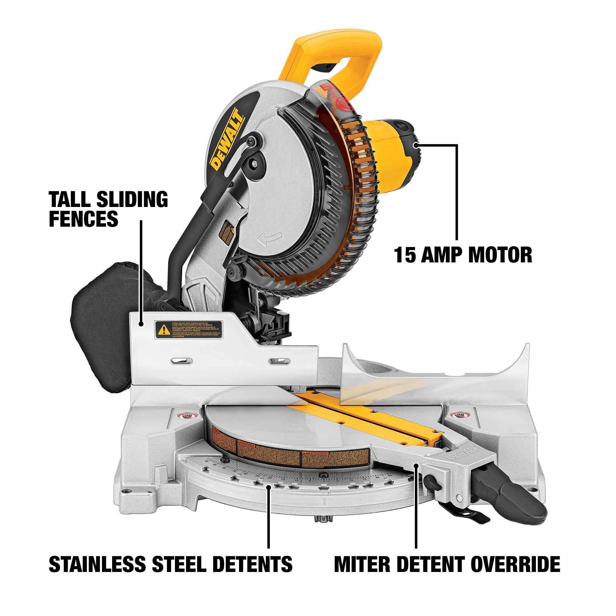 DEWALT 10 in Single Bevel Compound Corded Miter Saw At Lowes