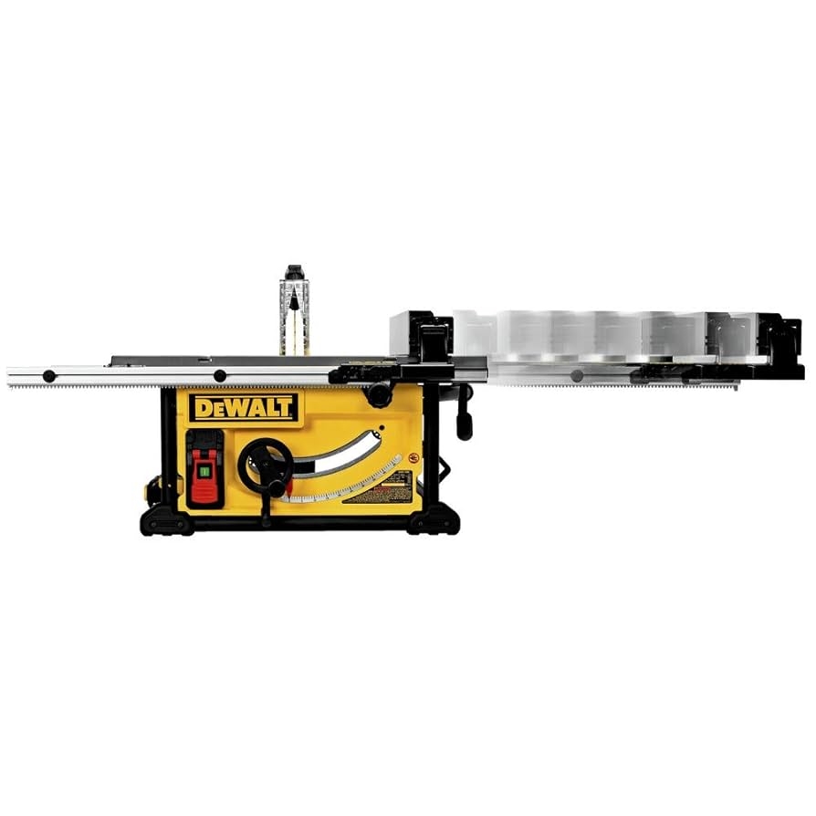 DEWALT 10 Inch Table Saw With Rolling Stand 32 1 2 Inch Rip 