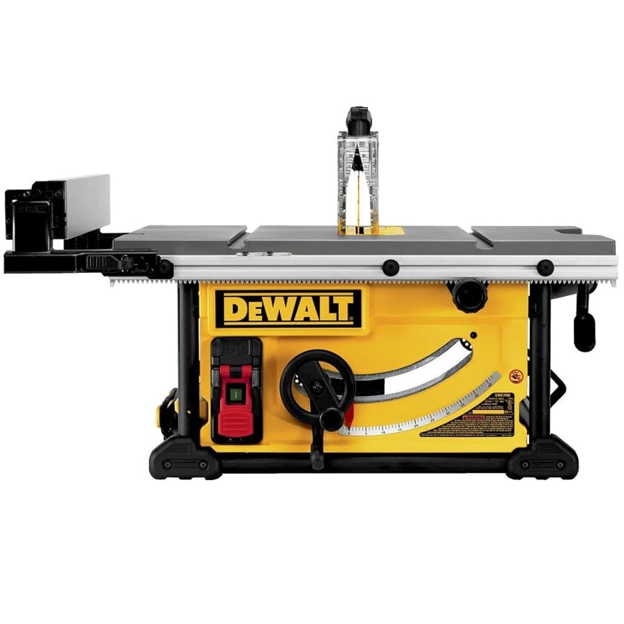 DEWALT 10 Inch Table Saw With Rolling Stand 32 1 2 Inch Rip 