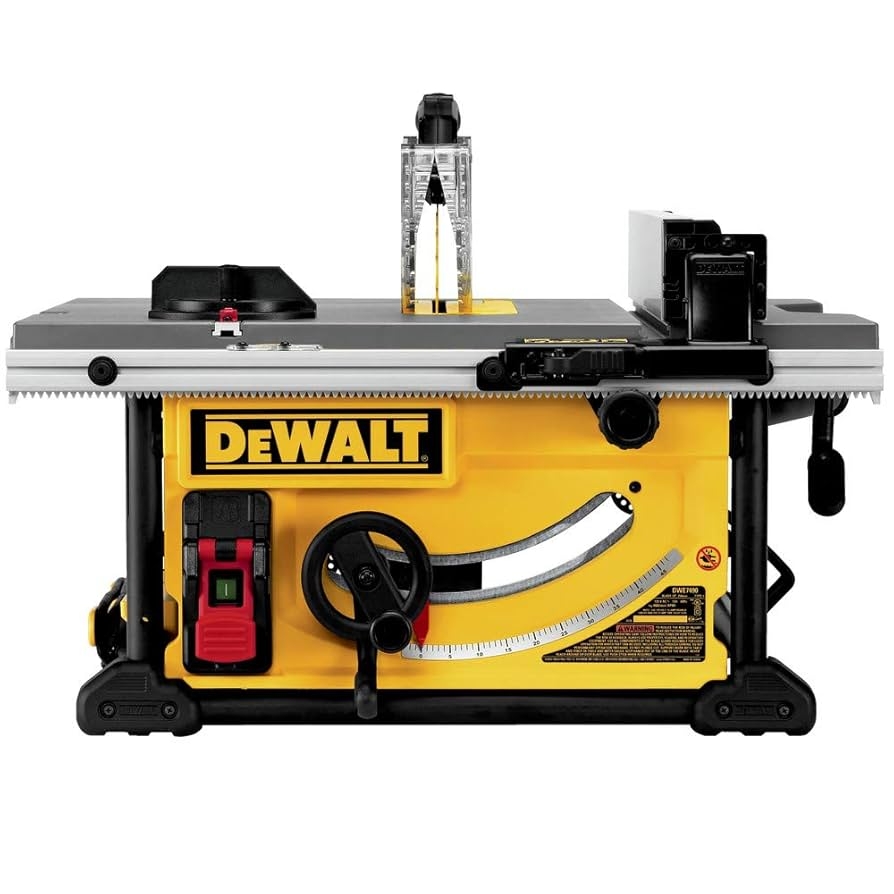 DEWALT 10 Inch Table Saw With Rolling Stand 32 1 2 Inch Rip Capacity DWE7491RS Power Table Saws Amazon
