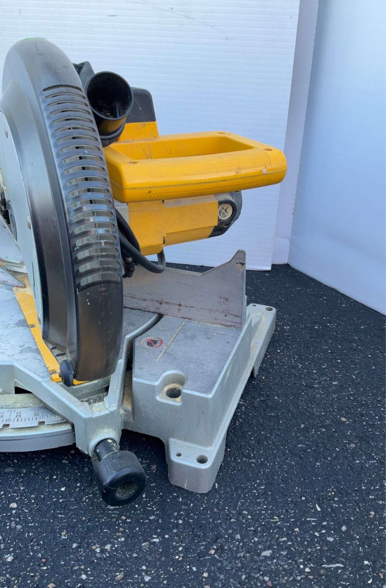 dewalt dw705 miter saw
