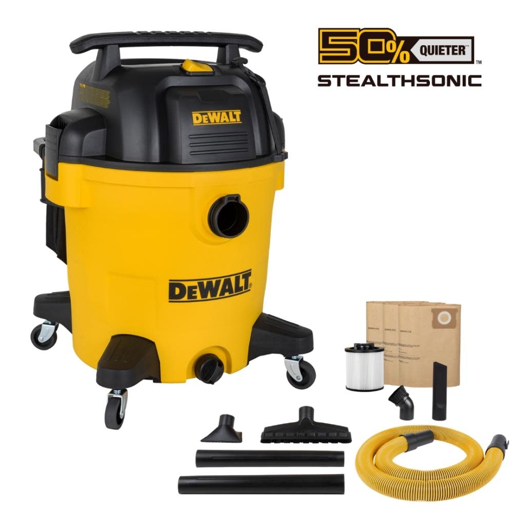 DEWALT 12 Gallon Stealth Sonic Wet Dry Vacuum DXV12P QTA Acme Tools