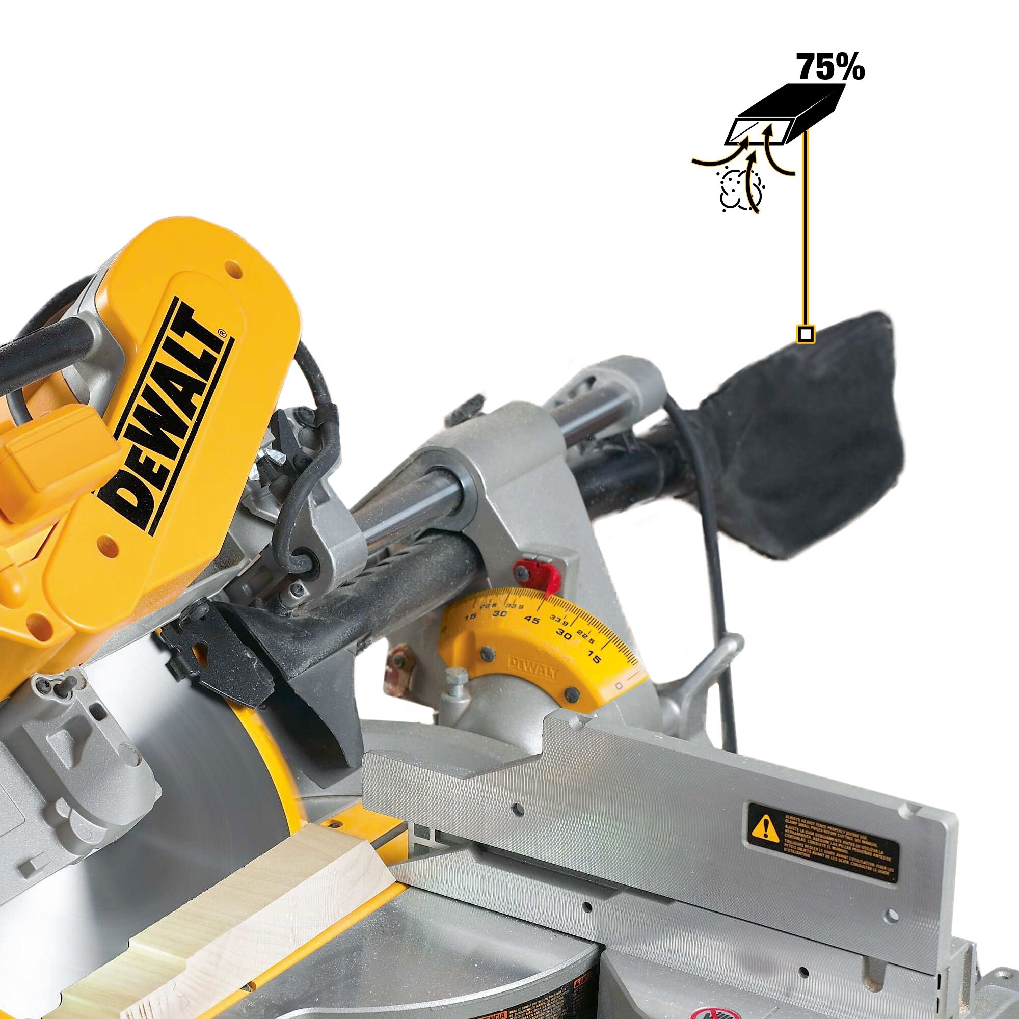 DEWALT 12 in 15 Amp Dual Bevel Sliding Compound Corded Miter Saw 
