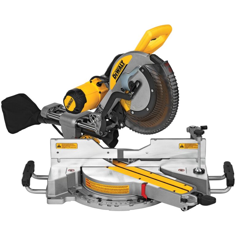 DEWALT 12 in 15 Amp Dual Bevel Sliding Compound Corded Miter Saw DWS779 At Lowes