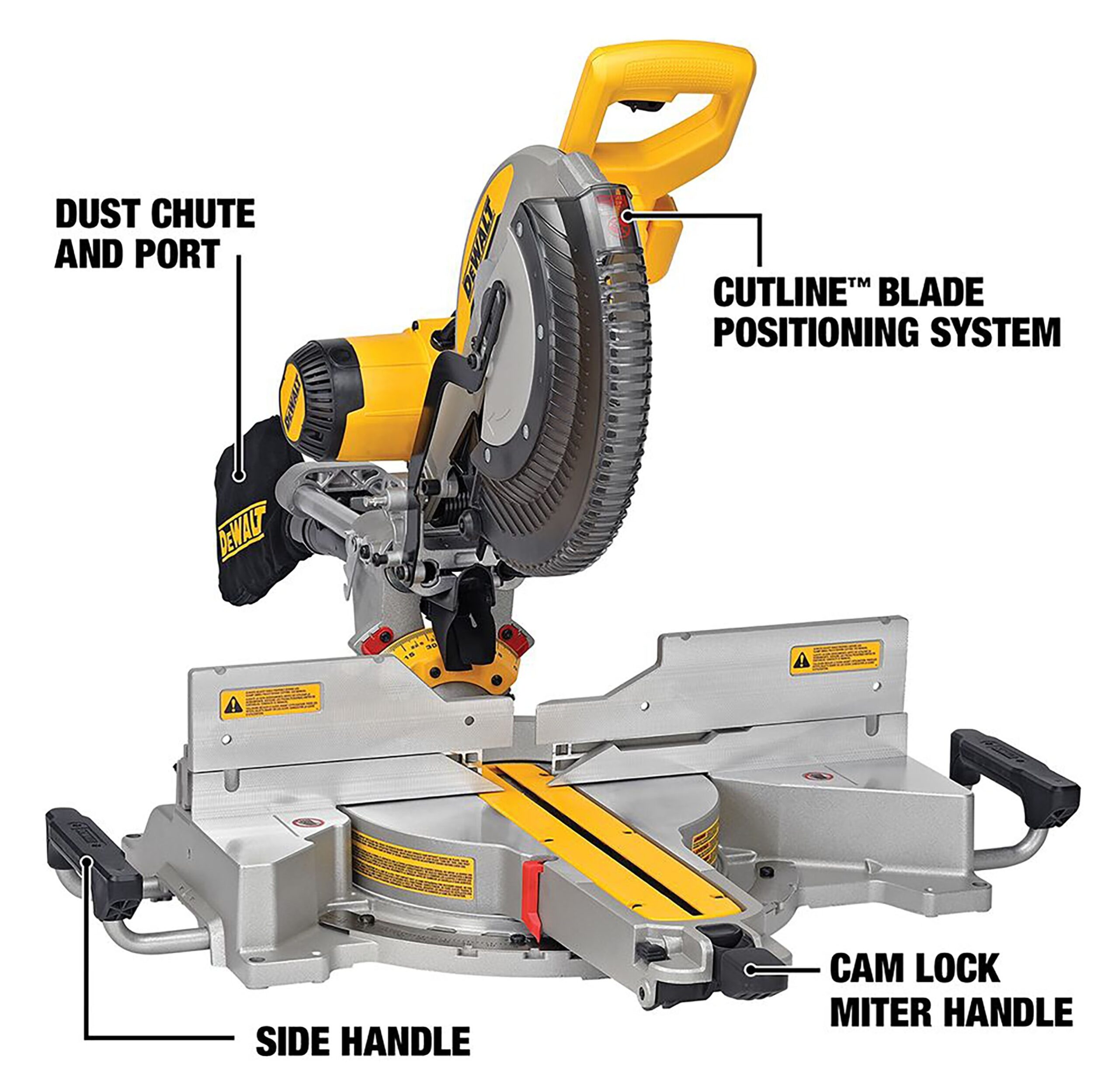 DEWALT 12 in 15 Amp Dual Bevel Sliding Compound Corded Miter Saw