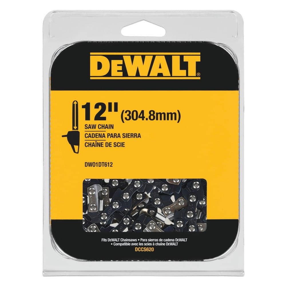 DEWALT 12 In Chainsaw Chain 45 Link DWO1DT612 The Home Depot