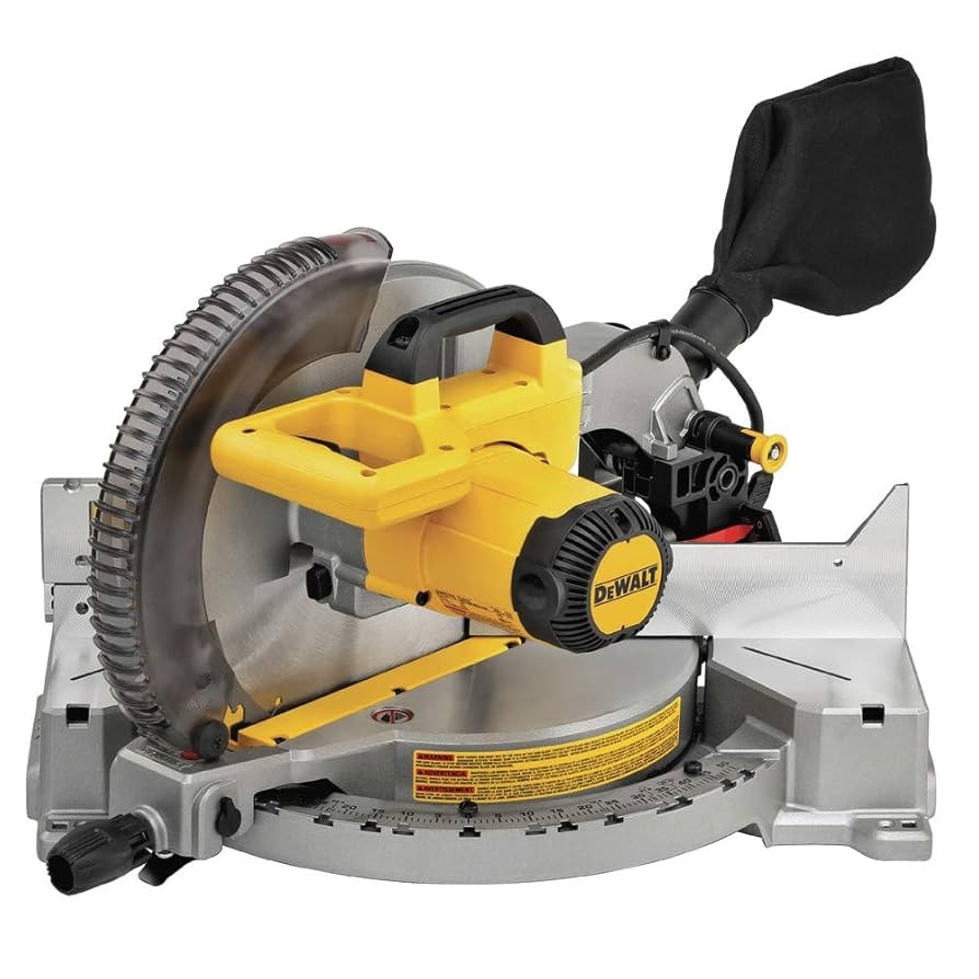 DEWALT 12 Inch Miter Saw 15 Amp Single Bevel Compound DWS715 Amazon