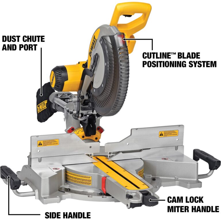 DEWALT 12in Sliding Compound Miter Saw 15 Amp Motor Dual Rails
