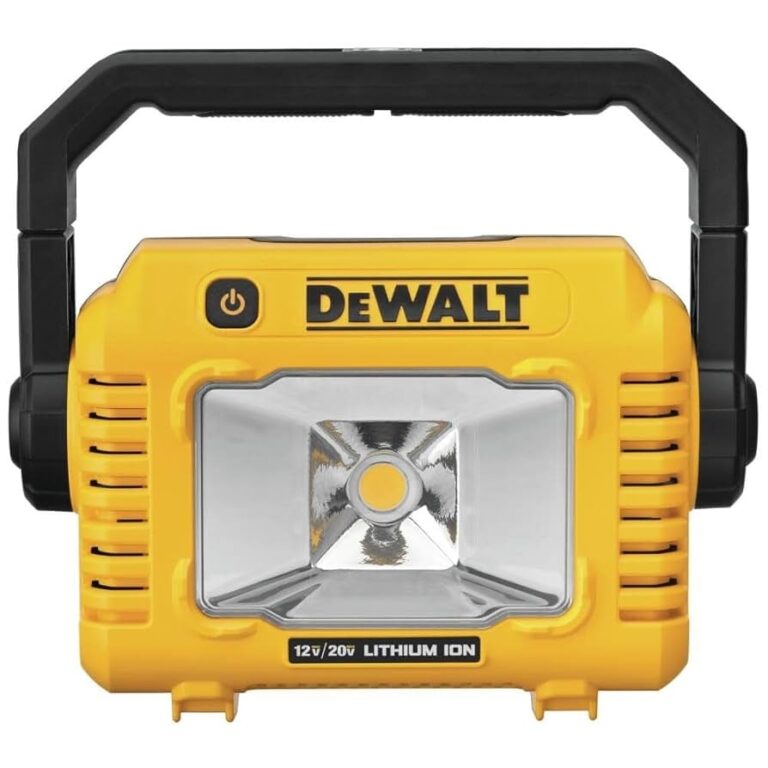 DEWALT 12V 20V MAX LED Work Light Compact With 360 Degree Rotating Handle 2000 Lumens Of Brightness Cordless Bare Tool Only DCL077B Amazon