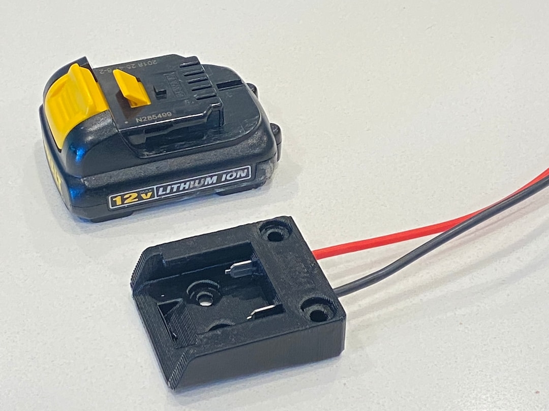 Dewalt 12V Lithium Ion Battery Adapter With 12 Gauge Wire Etsy